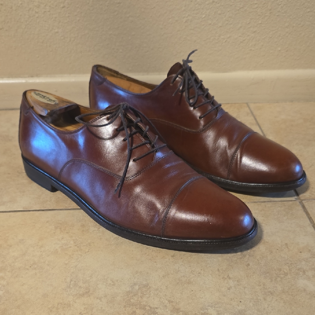 Salvatore Ferragamo Dark Brown Leather Derbys